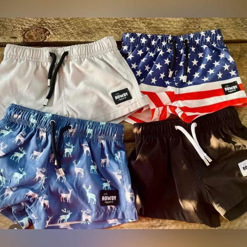 Toddler Boardshorts 4Pack!Brand new! Little Rowdy apparel (similar to Binky bro)